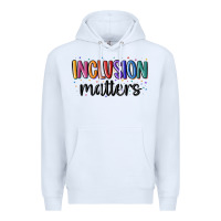 White ınclusion matters Premium Hoodie - MaliasSmallBusiness