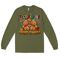 Army Green teacher of smart cookies Long Sleeve Tee - Zillion Design Studio