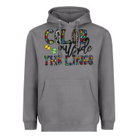 Storm color outside the lines Heavyweight Hoodie - CowhideDigitalArt