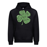 Black leopard shamrock Urban Hoodie - MaliasSmallBusiness