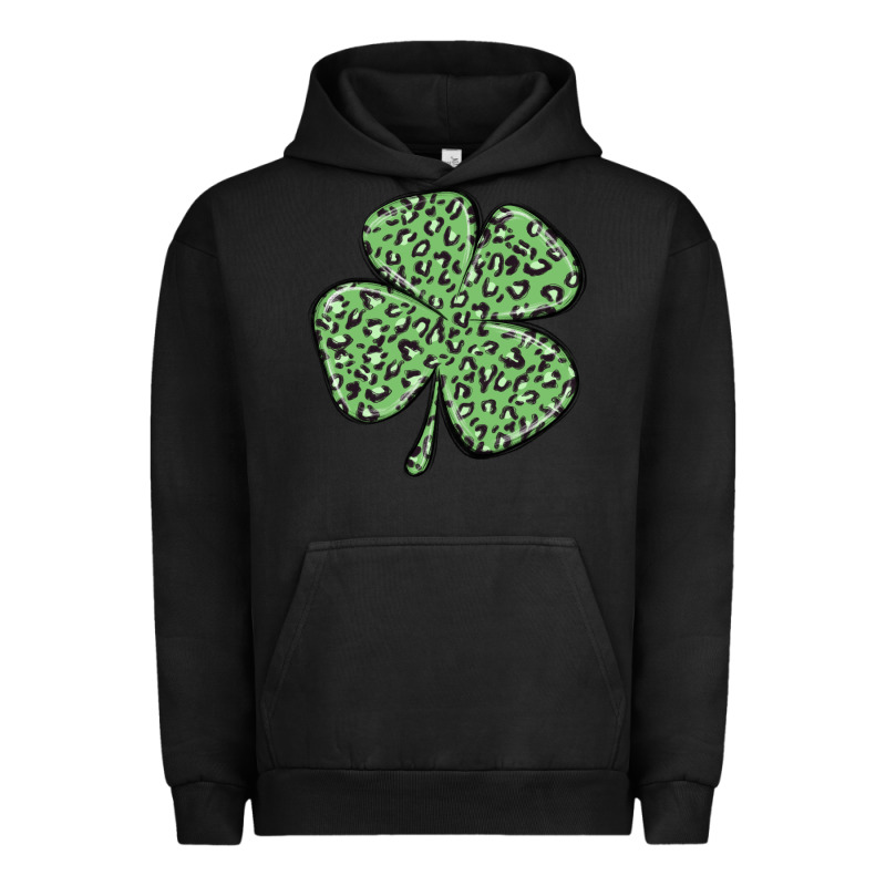 Leopard Shamrock Urban Hoodie by MaliasSmallBusiness | Teevron