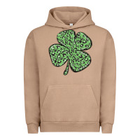 Pigment Burro leopard shamrock Urban Hoodie - MaliasSmallBusiness