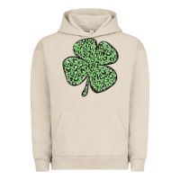Pigment French Oak leopard shamrock Urban Hoodie - MaliasSmallBusiness