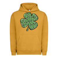 Pigment Peanut Butter leopard shamrock Urban Hoodie - MaliasSmallBusiness