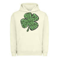 Pigment Pistachio leopard shamrock Urban Hoodie - MaliasSmallBusiness