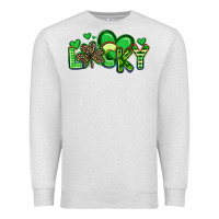 Oatmeal Heather lucky st patrick s day Premium Sweatshirt - Artiststas