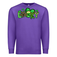 Purple lucky st patrick s day Premium Sweatshirt - Artiststas