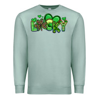 Seafoam lucky st patrick s day Premium Sweatshirt - Artiststas