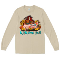 Mushroom Welcome fall pigs Long Sleeve Tee - RanaPortraitStore