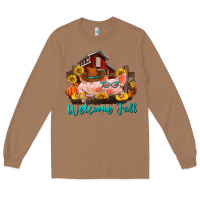 Toasted Coconut Welcome fall pigs Long Sleeve Tee - RanaPortraitStore