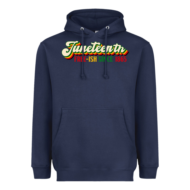 Juneteenth Free Ish Since 1865 Heavyweight Hoodie by HRA Design Shop | Teevron