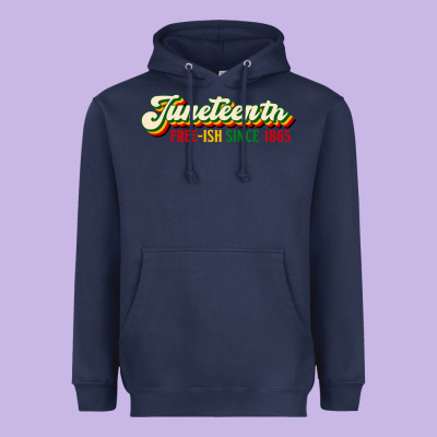 Juneteenth Free Ish Since 1865 Heavyweight Hoodie Designed By Hra Design Shop