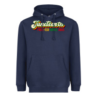 Navy juneteenth free ish since 1865 Heavyweight Hoodie - HRA Design Shop
