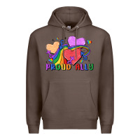 Coffee proud ally Premium Hoodie - MaliasSmallBusiness