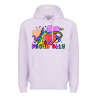 Lilac proud ally Premium Hoodie - MaliasSmallBusiness