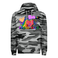 Slate Camo proud ally Premium Hoodie - MaliasSmallBusiness