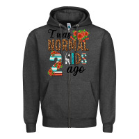 Charcoal Heather i was normal two kids ago Zipper Hoodie - texasbilliewilder