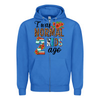 True Royal i was normal two kids ago Zipper Hoodie - texasbilliewilder