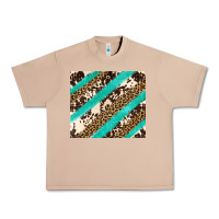 Burro turquoise glitter leopard and cowhide Urban Heavy Tee - Artiststas