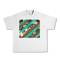 Lunar Rock turquoise glitter leopard and cowhide Urban Heavy Tee - Artiststas