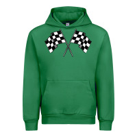 Emerald race flag Urban Hoodie - MaliasSmallBusiness