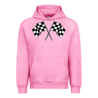 Fuchsia Pink race flag Urban Hoodie - MaliasSmallBusiness