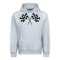Heather Grey race flag Urban Hoodie - MaliasSmallBusiness
