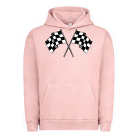 Pigment Salmon race flag Urban Hoodie - MaliasSmallBusiness