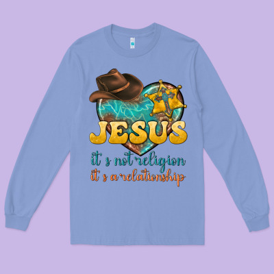 Long Sleeve Tee jesus it s not religion it s a relationship
