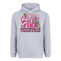 Heather Grey I Am Dreaming Of A Pink Christmas Heavyweight Hoodie - FaDigitalArtStudio