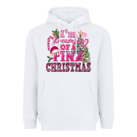 White I Am Dreaming Of A Pink Christmas Heavyweight Hoodie - FaDigitalArtStudio