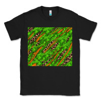 Black distressed shamrock and leopard Classic Tee - RanaPortraitStore