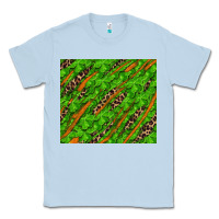 Dusty Blue distressed shamrock and leopard Classic Tee - RanaPortraitStore