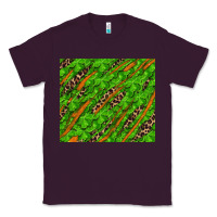 Plum distressed shamrock and leopard Classic Tee - RanaPortraitStore