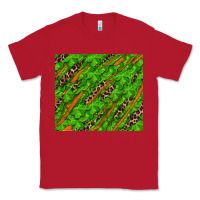 Red distressed shamrock and leopard Classic Tee - RanaPortraitStore