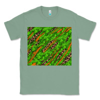 Sage distressed shamrock and leopard Classic Tee - RanaPortraitStore