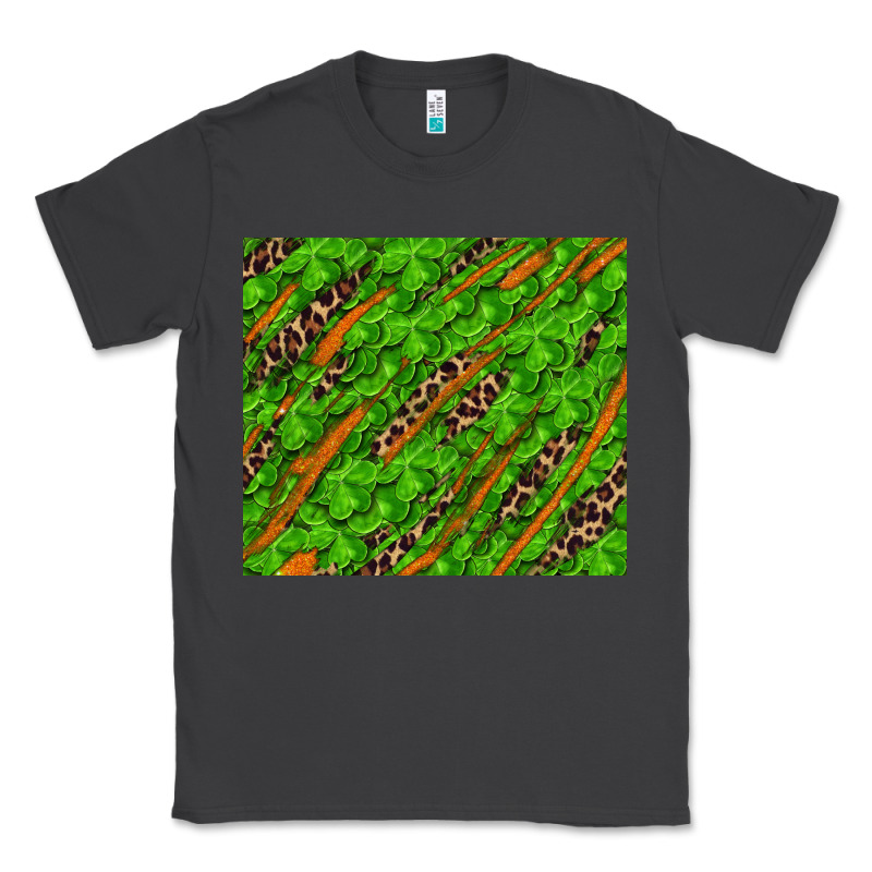 Distressed Shamrock And Leopard Classic Tee by RanaPortraitStore | Teevron