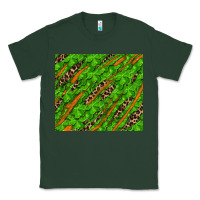 Sports Green distressed shamrock and leopard Classic Tee - RanaPortraitStore