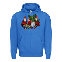 True Royal christmas gnomes with truck Zipper Hoodie - RanaPortraitStore