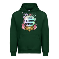Forest Green i see a strong woman Urban Hoodie - MaliasSmallBusiness