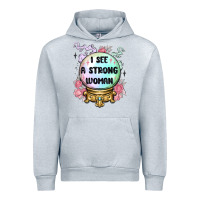 Heather Grey i see a strong woman Urban Hoodie - MaliasSmallBusiness