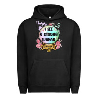 Pigment Black i see a strong woman Urban Hoodie - MaliasSmallBusiness
