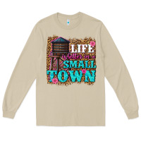 Mushroom life is better in a small town Long Sleeve Tee - texasbilliewilder