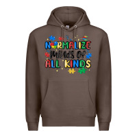 Coffee normalize minds of all kinds Premium Hoodie - MaliasSmallBusiness