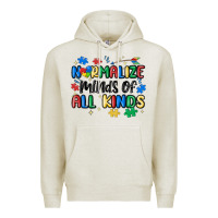 Oatmeal Heather normalize minds of all kinds Premium Hoodie - MaliasSmallBusiness
