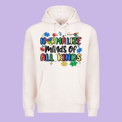 Normalize Minds Of All Kinds Premium Hoodie Designed By Maliassmallbusiness