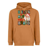 I Love A Man With A Beard Heavyweight Hoodie | Teevron