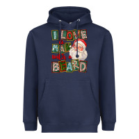 Navy I Love A Man With A Beard Heavyweight Hoodie - FaDigitalArtStudio