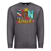 Charcoal Heather sun kissed Premium Sweatshirt - AdoDesignShop