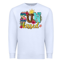 White sun kissed Premium Sweatshirt - AdoDesignShop